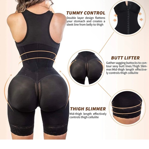 High compression  Fajas Colombians Shapewear for Women Tummy Control - Picture 2 of 14